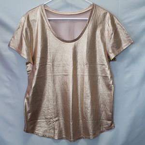 Loft Rose Gold Shimmer  Foil Top - Large